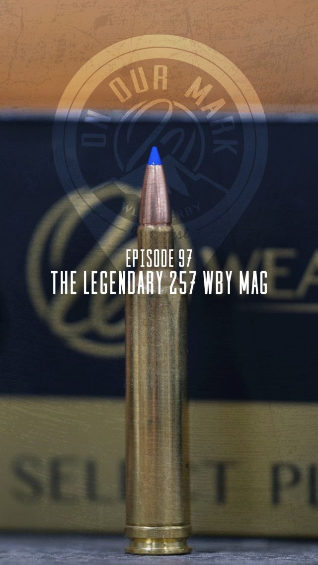 Fast, flat, and hard hitting! The 257 WBY MAG is widely known as Roy's favorite cartridge he developed. For over 80 years, the 257 has held the crown for the fastest in its class and it flies out of the muzzle at 3700 fps.Listen at the link in our bio to Episode 97 of the On Our Mark podcast as we take a deep dive into this historic cartridge!#Weatherby #Podcast #Ammo